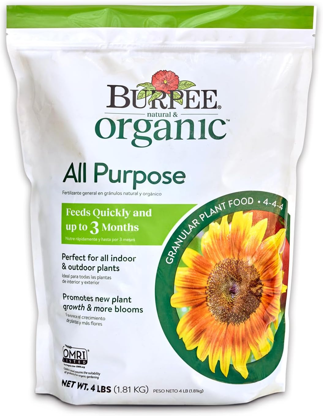 Burpee Natural Purpose Granular 4-Lb Organic Food