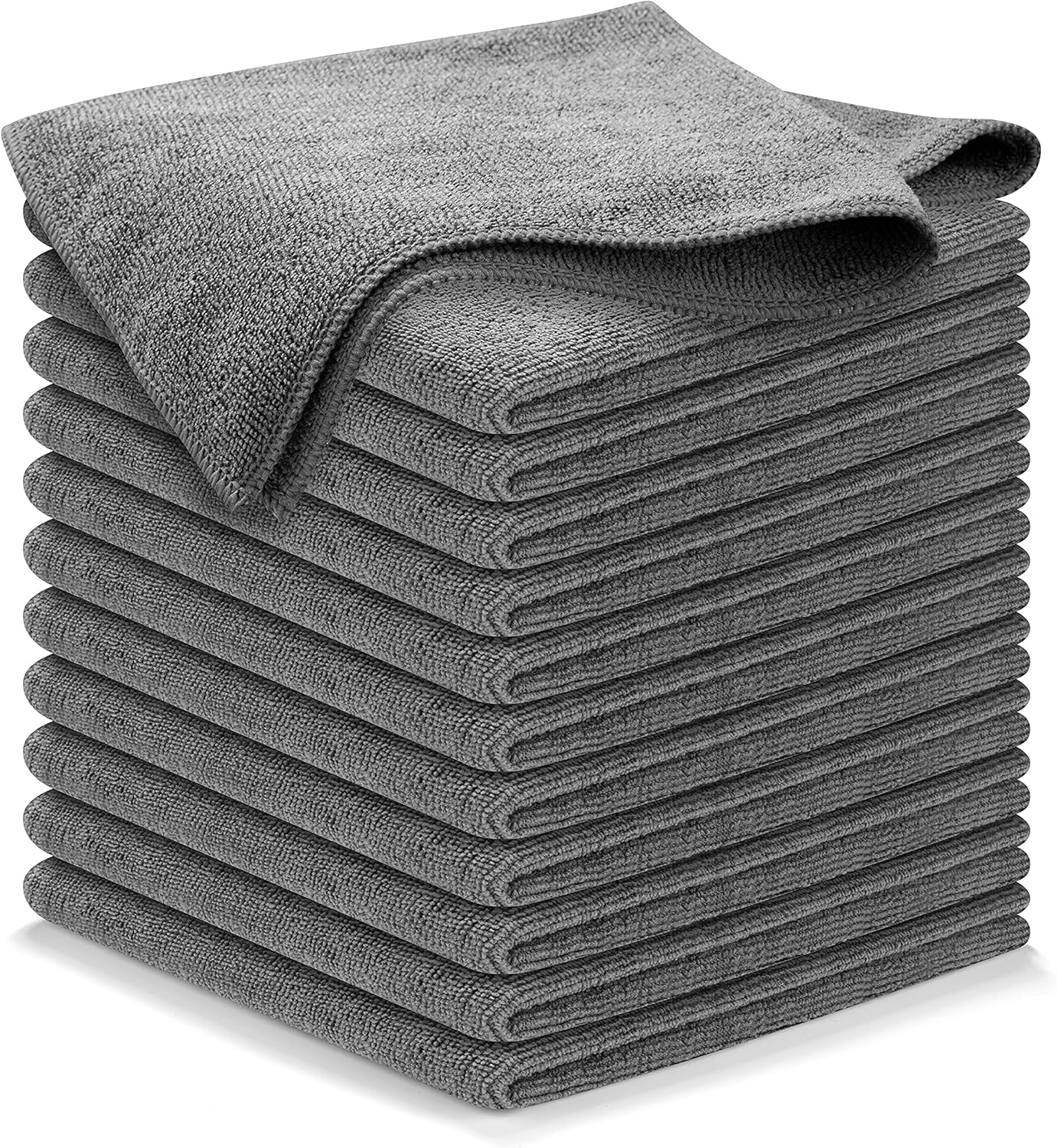 Microfiber Cleaning Cloth Grey - 12 Pcs (12.5"x12.5")